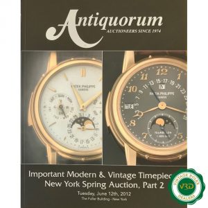 Important Modern & Vintage Timepieces. New York Spring Auction, Part 2