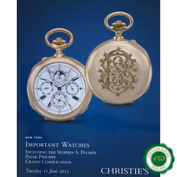Important Watches Including the Stephen S Palmer Patek Philippe Grand Complication