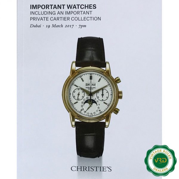 Important Watches Including an Important Private Cartier Collection