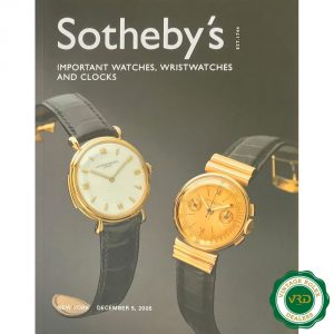 Important Watches, Wristwatches and Clocks
